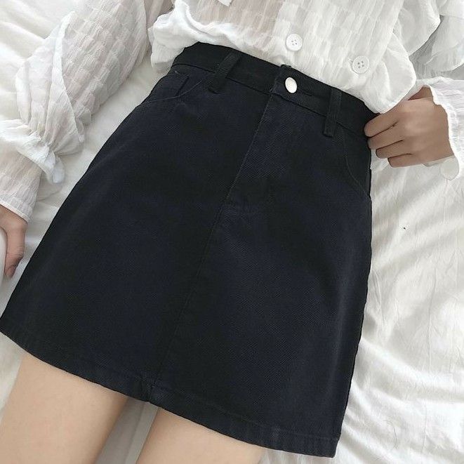 Chân váy chữ A lưng cao kiểu dáng đơn giản phong cách Hàn Quốc cho nữ   khuyến mãi giá rẻ chỉ 119000 đ  Giảm giá mỗi ngày