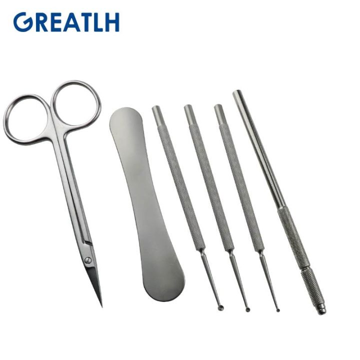 1set-stainless-steel-meibomian-gland-granuloma-clamp-palpebral-gland-massage-tweezers-ophthalmic-eye-surgery-tools-kit