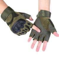 Outdoor gloves nylon microfiber half-finger mountaineering gloves hand protection sportswear