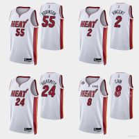 ยอดนิยม เสื้อกีฬาบาสเก็ตบอล HT1 22-23 NBA Jersey Heat Highsmith Vincent Robinson Cain สีขาว สําหรับผู้ชาย และผู้หญิง TH1