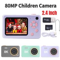 ZZOOI 80MP Children Camera Educational Toys 2.4 Inch HD Screen Kids Video Camera Birthday Gift Photography Camera Cartoon with Lanyard Sports &amp; Action Camera