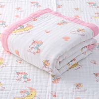 Kangobaby My Soft Life Four Seasons 6 Layers Muslin Cotton Baby Swaddle Blanket Newborn Quilt Infant Bath Towel