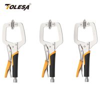 TOLESA 3PCS Metal Face Clamps Sets for Woodworking 6 Wood Clamp with Adjustable Grip for Pocket Hole Joinery Cabinet Carpentry