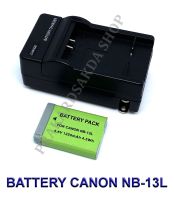 (Saving Set 1+1) NB-13L / NB13L แบตเตอรี่และแท่นชาร์จสำหรับกล้องแคนนอน Battery and Charger For Canon PowerShot G1 X Mark III,G7 X,G7 X Mark II,G9 X,SX720 HS,SX730 HS,SX740 HS BY PRAKARDSAKDA SHOP