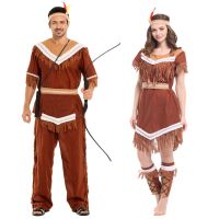 ™ Umorden Halloween Costumes Women Indian Princess Pocahontas Huntress Costume Purim Party Mardi Gras Fancy Dress W 0211