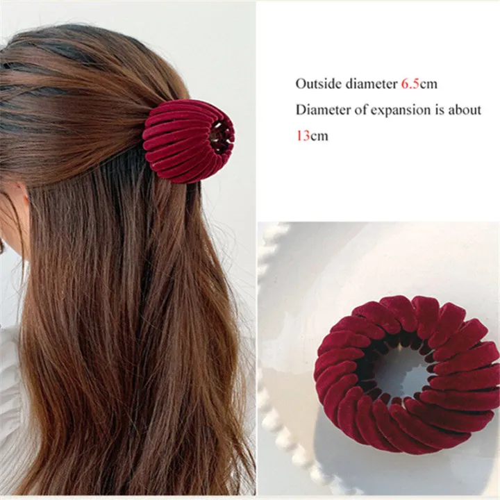 Sweet Flocking Bird Nest Expanding Hair Ties for Women Korean Style Velvet Hair Claw Women Bun Horsetail Buckle Hair Clip Hair Accessories | Lazada PH Sweet Flocking Bird Nest Expanding Hair Ties for Women Korean Style Velvet Hair Claw Women Bun Horsetail Buckle Hair Clip Hair Accessories | Lazada PH
