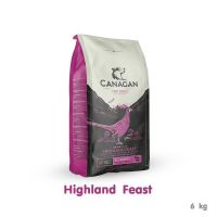 CANAGAN Dog Food Grain-free Highland Feast คานาแกน ไฮแลนด์ ฟีซท์ อาหารสุนัข รสไก่ฟ้า,เป็ด,ไก่งวง 6kg