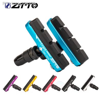ZTTO Folding Bike Brake Pads Wear-resistant Rubber Shoes Bicycle V Brake Shoes Pads Aluminum Alloy For BMX 14 16 18 20 Inch Rims