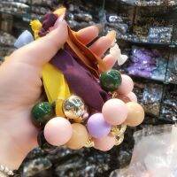 South Korea Dongdaemun colorful ball head rope high elastic hair ring Lolita Lolita sweet hair accessories girls hair rope