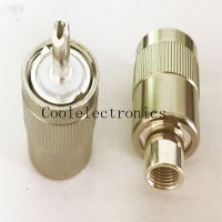 2pcs UHF Male PL259 Plug Solder Adapter For 50-3 RG58 RG142 LMR195 RG400 Coaxial Coax Cable Connector