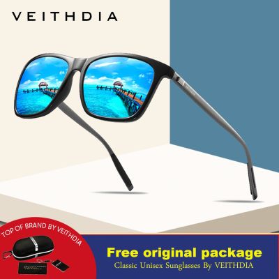 VEITHDIA Brand 2021 Unisex Retro Aluminum+TR90 Sunglasses Polarized Lens Vintage Eyewear Accessories Sun Glasses For Men/Women 2 Cycling Sunglasses