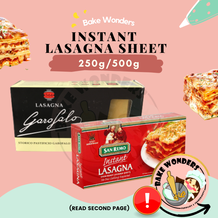 Garofalo Lasagna Sheets/ San Remo Lasagna Sheets/ Instant Lasagna