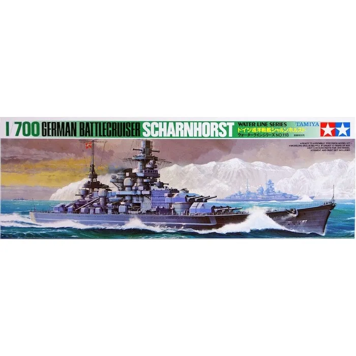 โมเดลประกอบ-tamiya-1-700-ta77518-scharnhorst-german-battlecruiser
