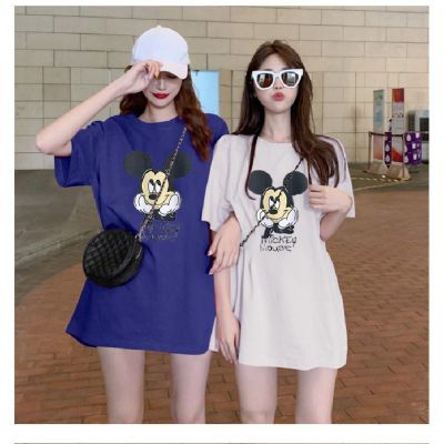Korean Women Oversized Loose print T-shirt Hiphop Ins BF Fashion Short Sleeve Tee