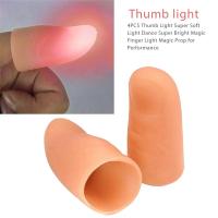 4PCS Magic Trick Fingers Thumbs พร้อม LED แบตเตอรี่ Powered Magic Props ฮาโลวีน Magic Trick Fingers Thumbs Party ของเล่นสำหรับเด็ก