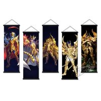 ◎ คลาสสิกภาพวาดผ้าใบ Saint Seiya ภาพ Modular พิมพ์โปสเตอร์แขวน Scrolls งานศิลปะตกแต่งบ้านสำหรับห้องนั่งเล่น