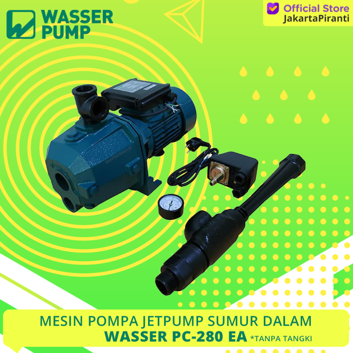 Mesin Pompa Air Sumur Dalam Jetpump Jet Pump Watt Wasser Pc Ea Tanpa Tangki Lazada