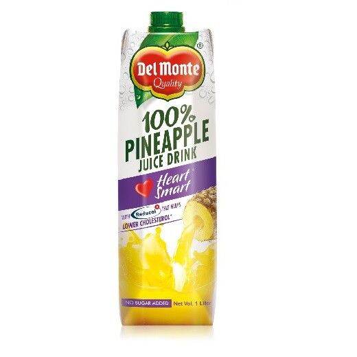 Del Monte Heart Smart 100 Pineapple Juice 1L Lazada PH