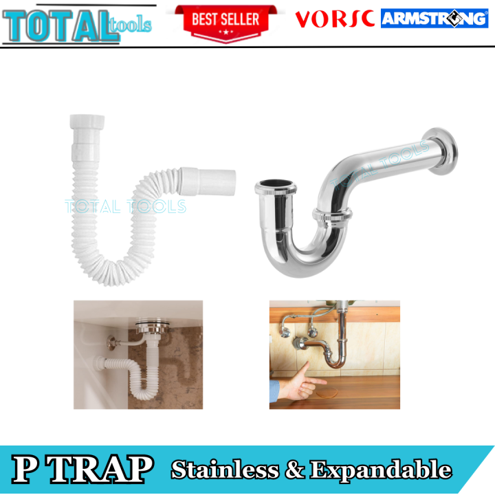 STAINLESS P TRAP / EXPANDABLE P TRAP 1 1/4 1/12 | Lazada PH