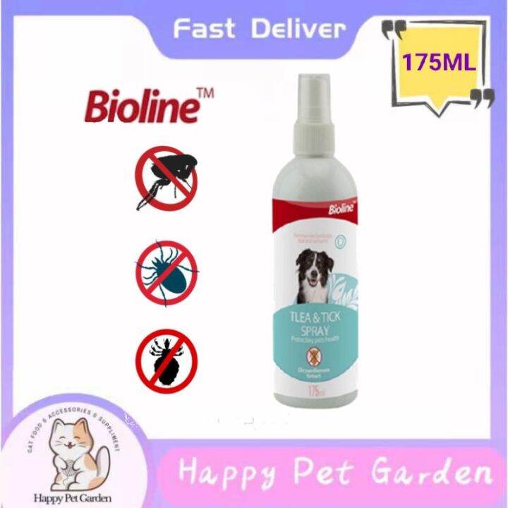 Bioline Flea & Tick Spray175ml Lazada