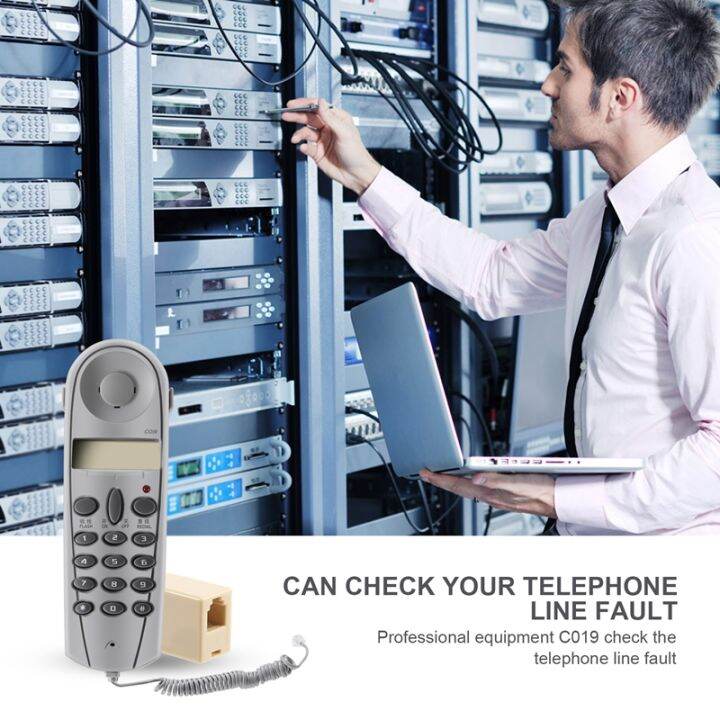 Telephone Phone Butt Test Tester Lineman Tool Network Cable Set Device