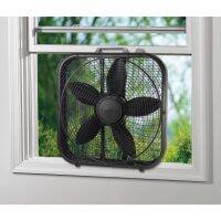 Cool Colors 20" Box Fan with 3-Speeds, B20200, White Usb Ventilation FanTH