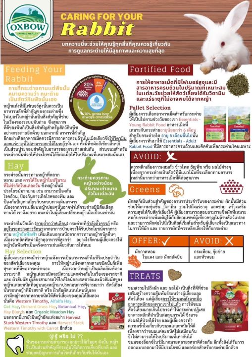 oxbow-essentials-young-rabbit-food-2-25-kg-อาหารกระต่ายเด็ก-อายุเกินไม่-6-เดือน