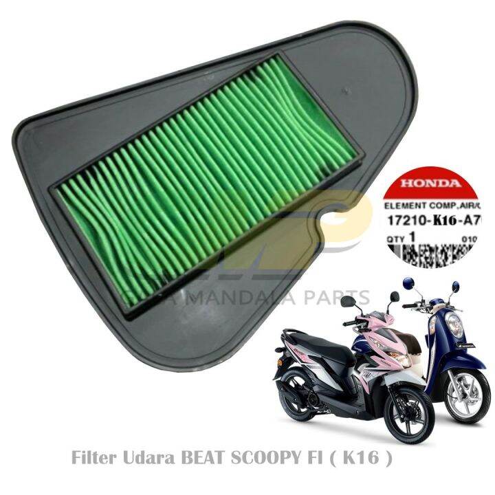 Saringan Filter Udara Beat FI Esp Original AHM K16 Part Motor Matic