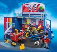 Playmobil 6157 ซิตี้เเอคชั่น เซ็ตกล่อง-ร้านตกเเตงซุปเปอร์ไบค์ (PM-6157)