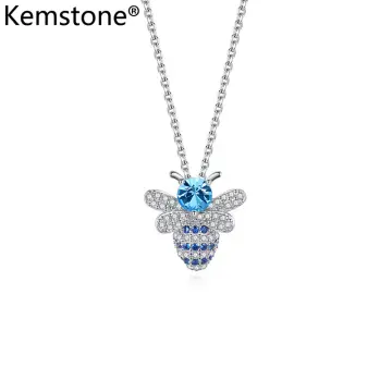 Diamond Bee Pendant Necklace - Nuha Jewelers