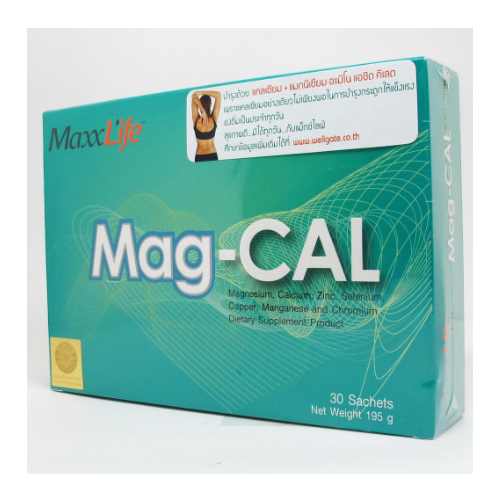 maxxlife-mag-cal-แม็กซ์ไลฟ์-แม็ก-แคล-30-ซอง-แคลเซียม-บำรุงกระดูก