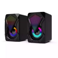 ลําโพง ลำโพงคอม ลําโพงคอมพิวเตอร์ speaker ลําโพงสเตอริโอ รุ่น X2 LED ลำโพงตั้งโต๊ะ สําหรับคอมพิวเตอร์ตั้งโต๊ะ น้ำหนักเบา พกพาได้สะดวก