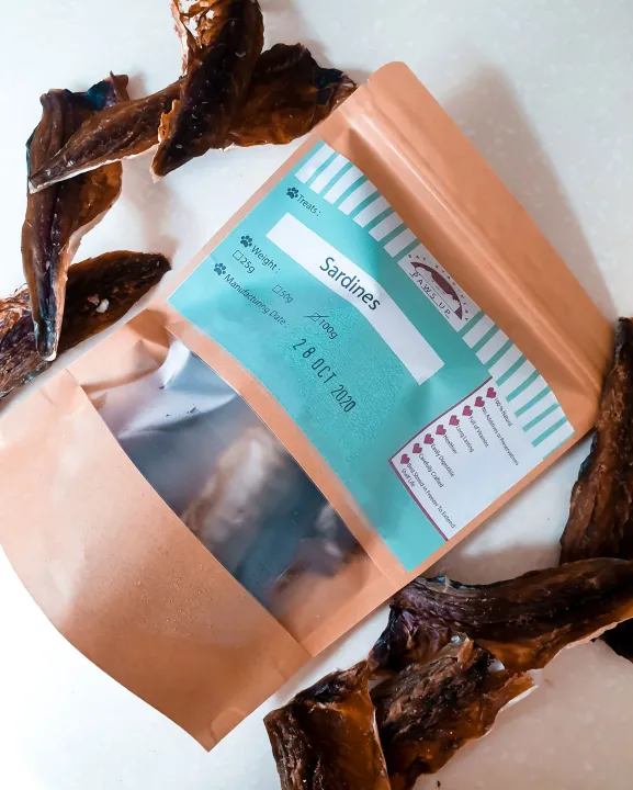 Sardine Homemade Dehydrated Dog & Cat Treats 50g/100g (Original