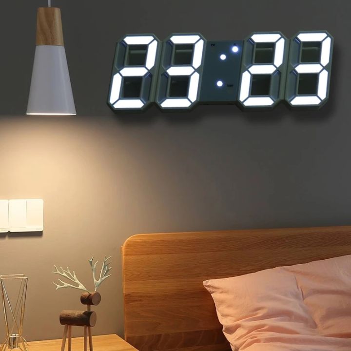 24-home-accessories-ดีไซน์ทันสมัย3d-นาฬิกาอิเล็กทรอนิกส์-usb-นาฬิกาดิจิทัลแอลอีดีผนังขนาดใหญ่ที่การตกแต่งบ้านตั้งโต๊ะแบบเรืองแสง