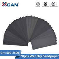 ┇ XCAN 70pcs Sand Paper Wet Dry Sandpaper for Wood Metal Polishing Abrasive Sanding Paper Grit 600/800/1000/1200/1500/2000/2500