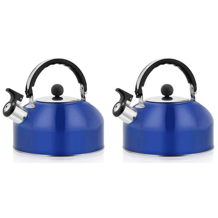 2X Home Whistling Kettle for Gas Stove 3L Stainless Steel Whistle Tea