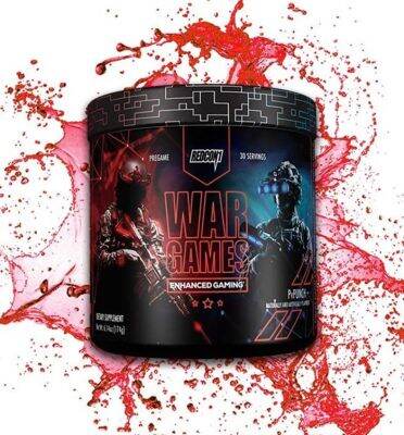 Redcon1 - War Games (30 Servings) Gaming Supplement - Nootropic Hyper Focus, Combat Fatigue, Enhanced Reaction Time, Improves Visual Recovery, Support Low Light Focus Preworkout สร้างกล้าม โฟกัส PRE WORKOUT