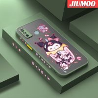 เคส JIUMOO สำหรับ Tecno Spark 6 Go Spark Go 2020 Spark Go 2021การ์ตูนลาย Kuromi ซุกซนบางดีไซน์ใหม่ขอบสี่เหลี่ยมด้านข้างกันกระแทกเคสมือถือมีน้ำค้างแข็งโปร่งใสแข็งปลอกซิลิโคนคลุมทั้งหมดกล้องป้องกันนุ่ม