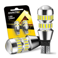 AUXITO 2ชิ้น T15 LED หลอดไฟ W16W หลอดไฟ LED C An Bus ไม่มีข้อผิดพลาด4014 42-SMD 912 921ไฟ LED 12โวลต์รถสำรองข้อมูลย้อนกลับแสง2000LM 6000พัน