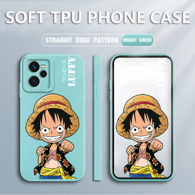 เคสโทรศัพท์ เคส Realme C35 Case Luffy สแควร์ซอฟต์ซิลิคอนฟูลเฮาส์ ป้องกันการกระแทก ฝาหลังยางกันกระแทก สำหรับเด็กชายเด็กหญิง