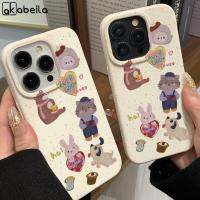 AKABEILA เคสมือถือลายแมวการ์ตูนสำหรับ IPhone 11 13 12 14 Pro Max XR XS Max 6 7 8 Plus ใหญ่กล้องที่คลุมหลุมซิลิโคนนิ่มเคสโทรศัพท์แฟชั่นกันกระแทก