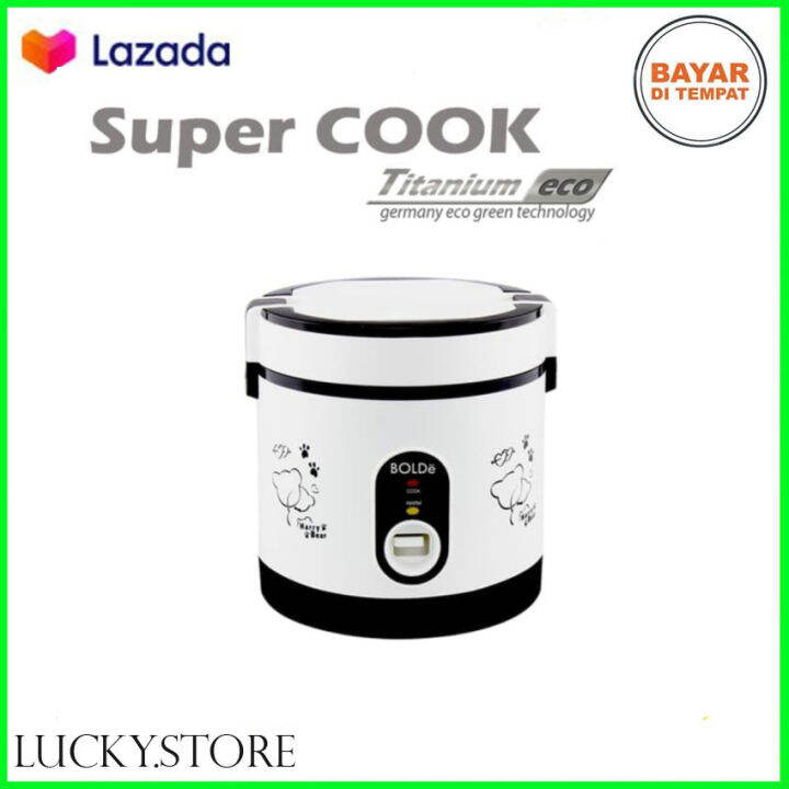 Super COOK Rice CooKeR MiNi 3 In 1 Bolde 0.6L Magic Com Lazada