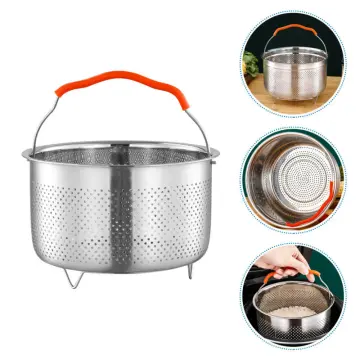 Stainless Steel Steamer Basket Metal Steamer Insert Steaming Rack  Vegetables Fruit Colander Straine