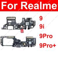 บอร์ดแท่นชาร์จ USB สําหรับ Realme 9 Pro + 9i 9 Pro Plus 5G USB Charging Jack Port Connector ชิ้นส่วนบอร์ด