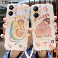 เคสพร้อมส่ง Realme 10 Pro + Plus เคสซิลิโคนนิ่มประดับพลอยเทียมสีฟ้า-เรย์กากเพชรส่องแสงเป็นประกายวิบวับการ์ตูนอะโวคาโดเกิร์ลสำหรับ Realme10 Pro Plus ฝาหลัง