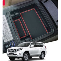 เสื่อกล่องเก็บของพร้อมกับที่เท้าแขนในรถสำหรับ Toyota Land Cruiser Prado FJ150 04-16