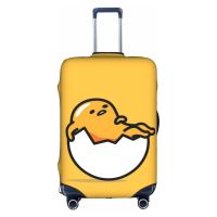 Gudetama ผ้าคลุมกระเป๋าเดินทางชุดป้องกันกระเป๋าเดินทางป้องกันป้องกันการขีดข่วนสามารถซักได้อุปกรณ์คลุมกระเป๋าเดินทางขนาด18-32นิ้ว