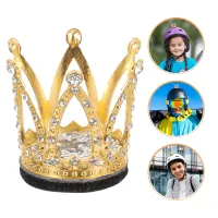 MOVTOTOP เครื่องประดับหมวกกันน็อกมงกุฎ Rhinestone Crown Helmet ตกแต่งสกีหมวกกันน็อกสำหรับผู้หญิง