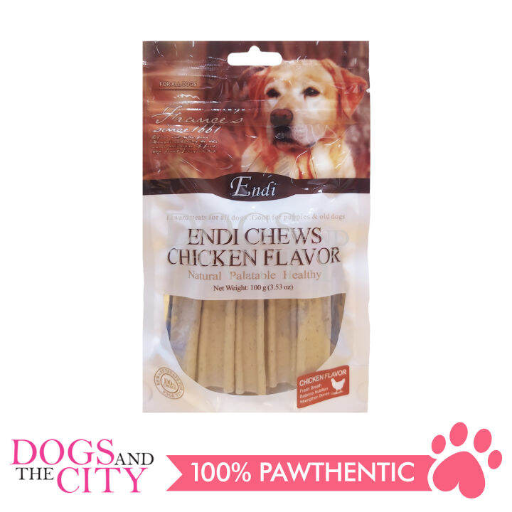 ENDI N004 Chicken Flavor Large Dental Bone with Black Sesame Seed Dog