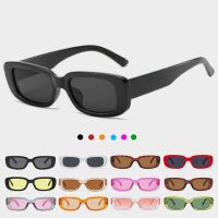 Vintage Black Square Sunglasses Woman Luxury Brand Small Rectangle Sun Glasses Female Gradient Clear Mirror Oculos De Sol Cycling Sunglasses